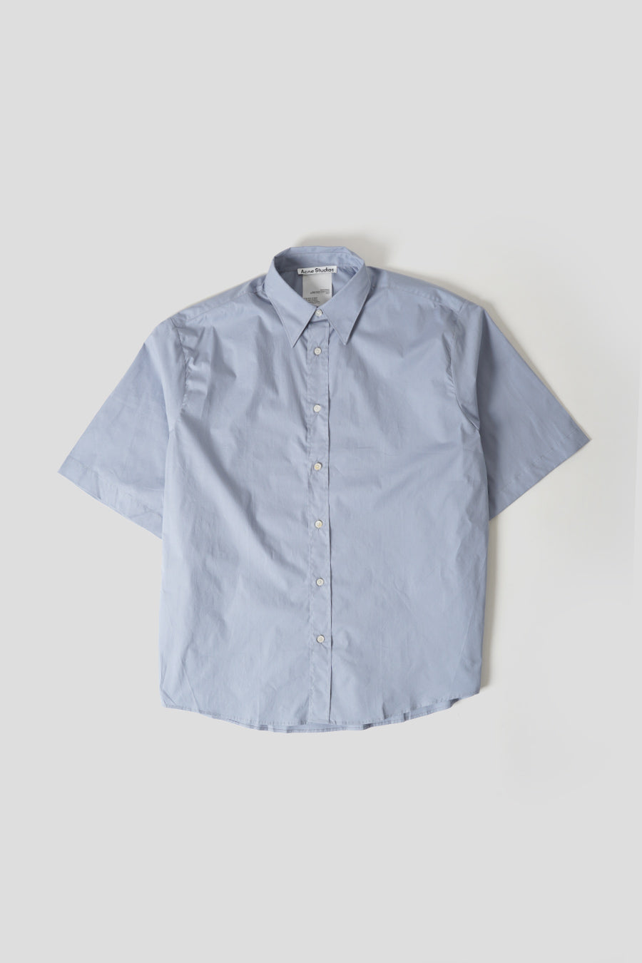 ACNE STUDIOS - DUSTY BLUE SHORT-SLEEVED SHIRT LE LABO STORE ACNE STUDIOS - DUSTY BLUE SHORT-SLEEVED SHIRT LE LABO STORE