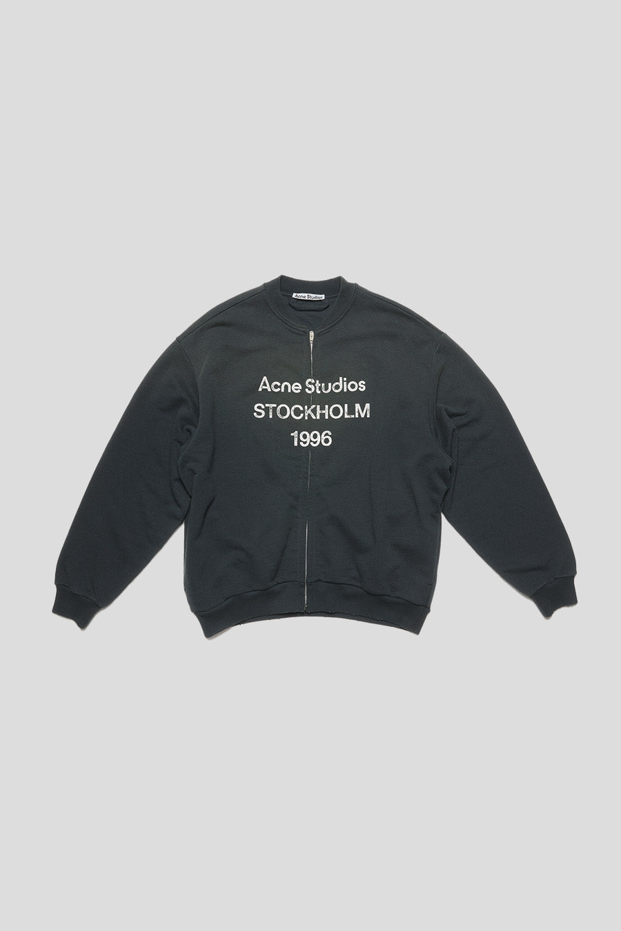 Acne Studios 1996 ジップアップジャケット ブラック ACNE STUDIOS - BLACK STOKCHOLM 1996 ZIP-UP SWEATSHIRT BLACK