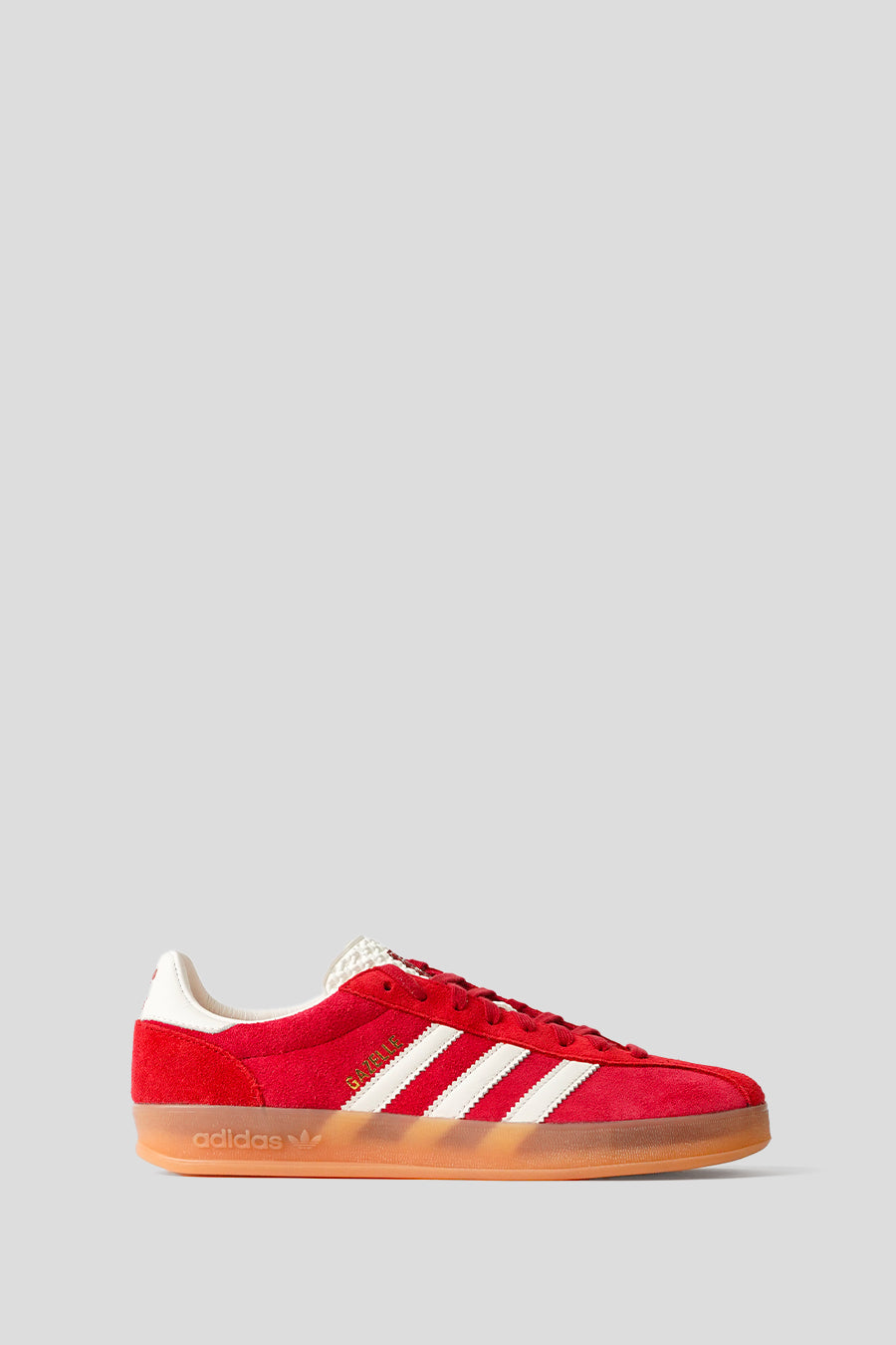 ADIDAS - TEAM VICTORY RED, CORE WHITE AND POWER RED GAZELLE INDOOR PRO SNEAKERS LE LABO STORE ADIDAS - TEAM VICTORY RED, CORE WHITE AND POWER RED GAZELLE INDOOR PRO SNEAKERS LE LABO STORE