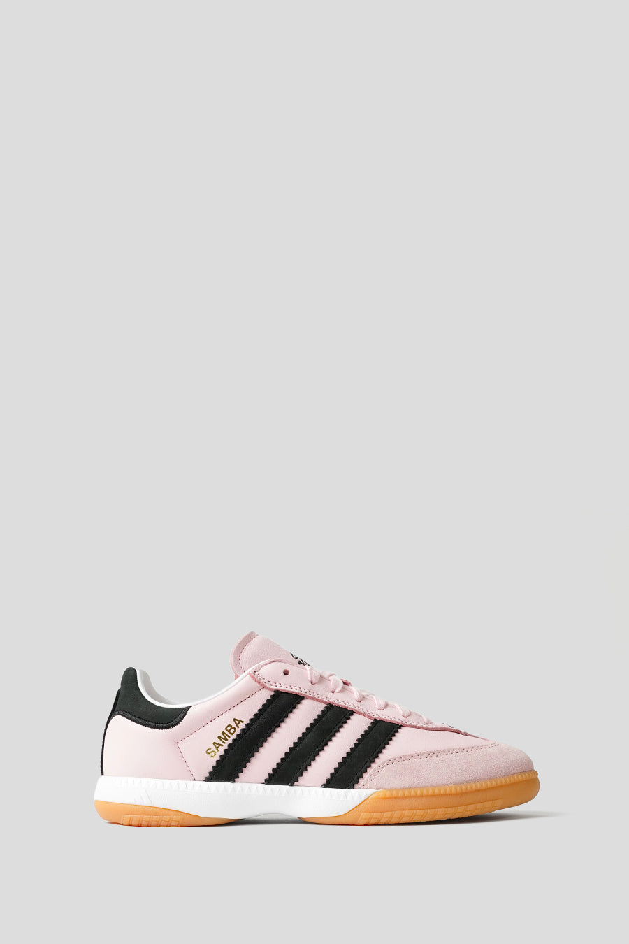 ADIDAS CLEAR PINK, CORE BLACK AND GUM SAMBA MN SNEAKERS – LE