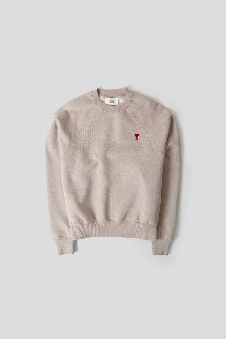 AMI PARIS HEATHER LIGHT BEIGE AMI DE COEUR SWEATSHIRT – LE LABO