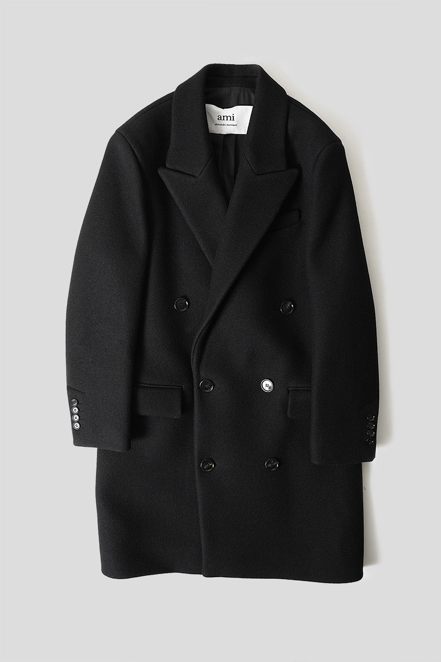 AMI PARIS MANTEAU CROISÉ NOIR – LE LABO STORE1