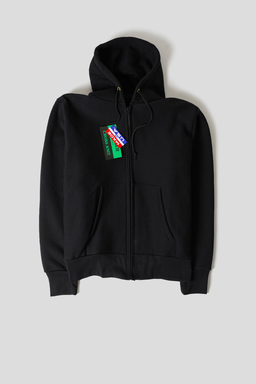 CAMBER USA - BLACK CROSS-KNIT ZIPPED HOODIE – LE LABO STORE