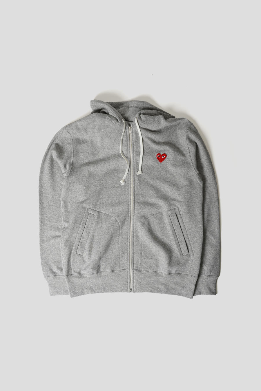 Zipper Sweatshirt Comme Des Garcons Jual Comme Des Garçons Red