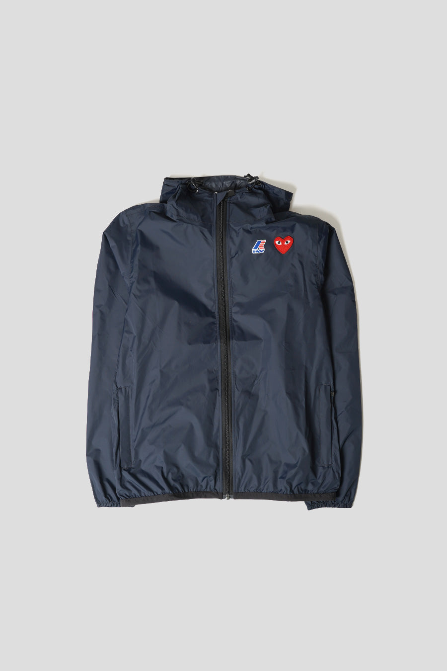 Comme des garçons PLAY CLAUDE FULL ZIP JACKET X K-WAY BLEU