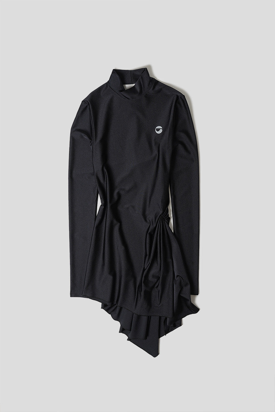 Coperni - DRAPED MINI DRESS WITH BLACK HIGH NECK LE LABO STORE Coperni - DRAPED MINI DRESS WITH BLACK HIGH NECK LE LABO STORE