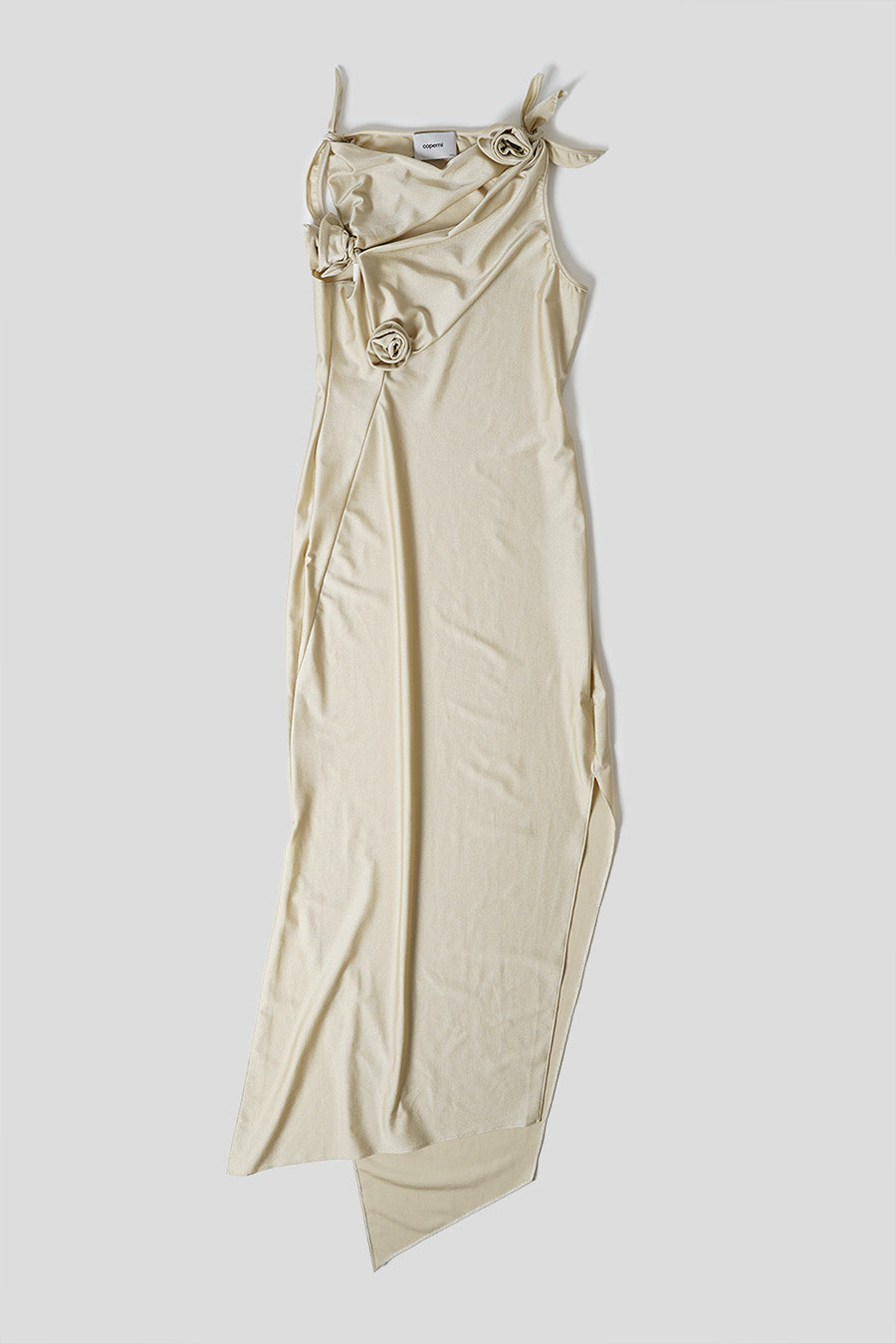 Coperni - BEIGE ASYMMETRIC FLOWER DRESS LE LABO STORE Coperni - BEIGE ASYMMETRIC FLOWER DRESS LE LABO STORE