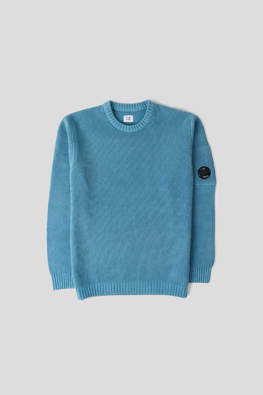 Fog Cp Company Sweatshirt Blue CP COMPANY AEGEAN BLUE RIBBED