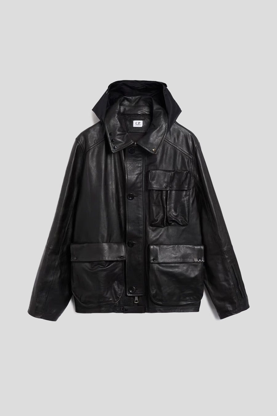 CP COMPANY - BLACK LEATHER MILLE JACKET – LE LABO STORE