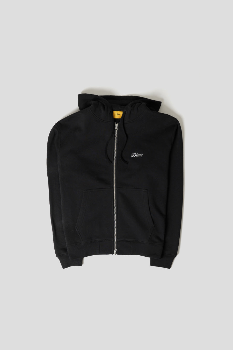 Dime CURSIVE SMALL LOGO ZIP HOODIE BLACK – LE LABO STORE