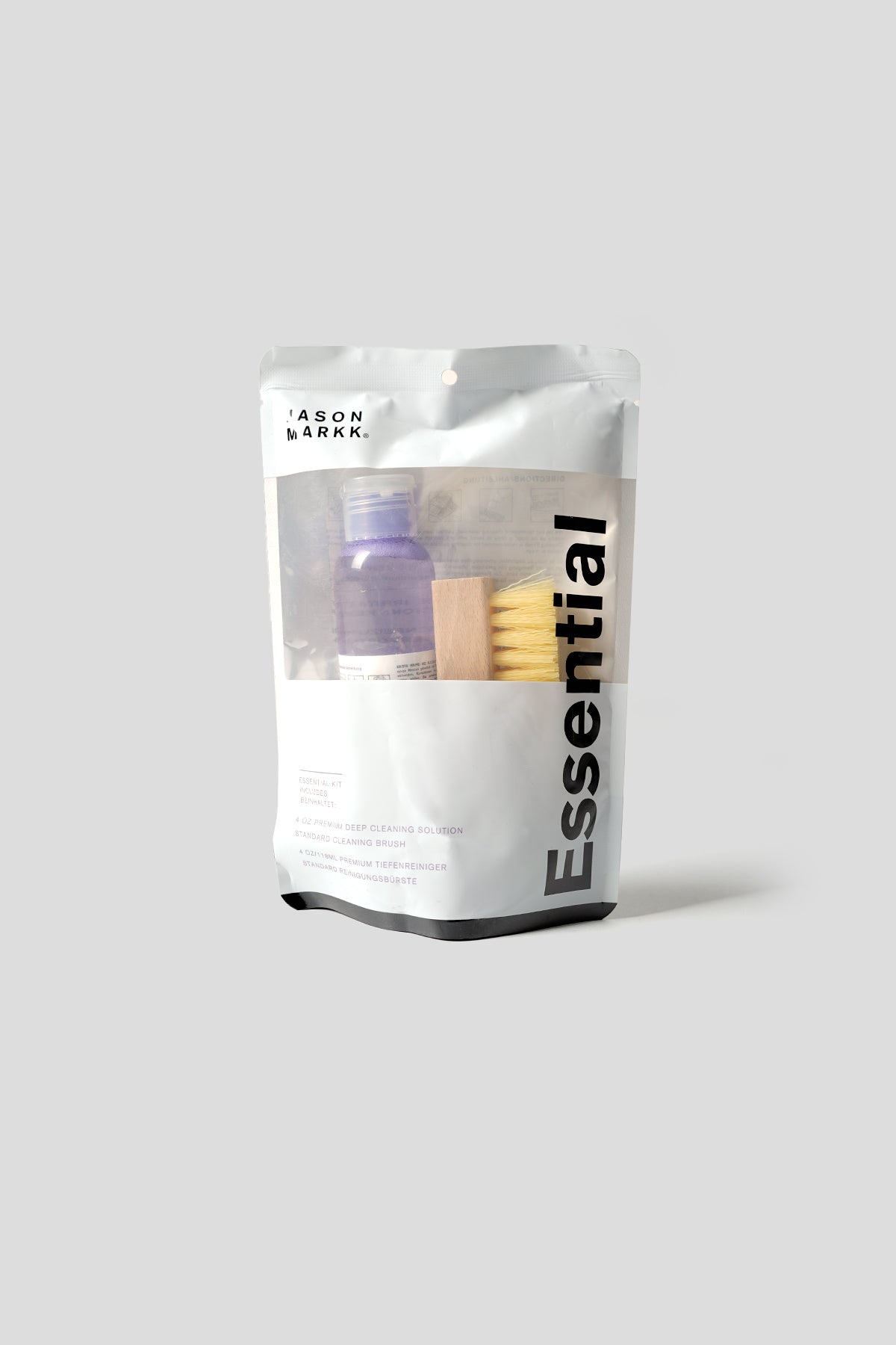Jason Markk Kit Nettoyage Chaussures Avec Mousse RTU + Brosse + Microfibre – Parfait Daim, Cuir, Baskets Délicates
