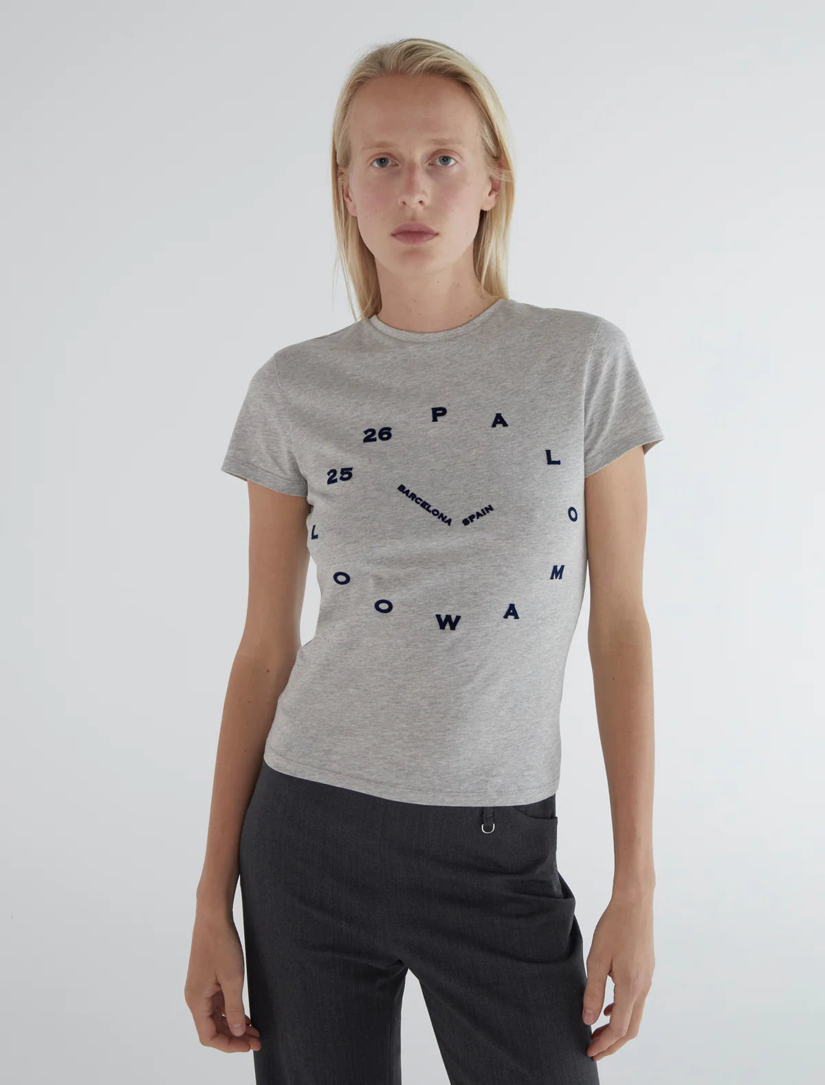 PALOMA WOOL - LIGHT GREY O'CLOCK T-SHIRT – LE LABO STORE PALOMA WOOL - LIGHT GREY O'CLOCK T-SHIRT – LE LABO STORE
