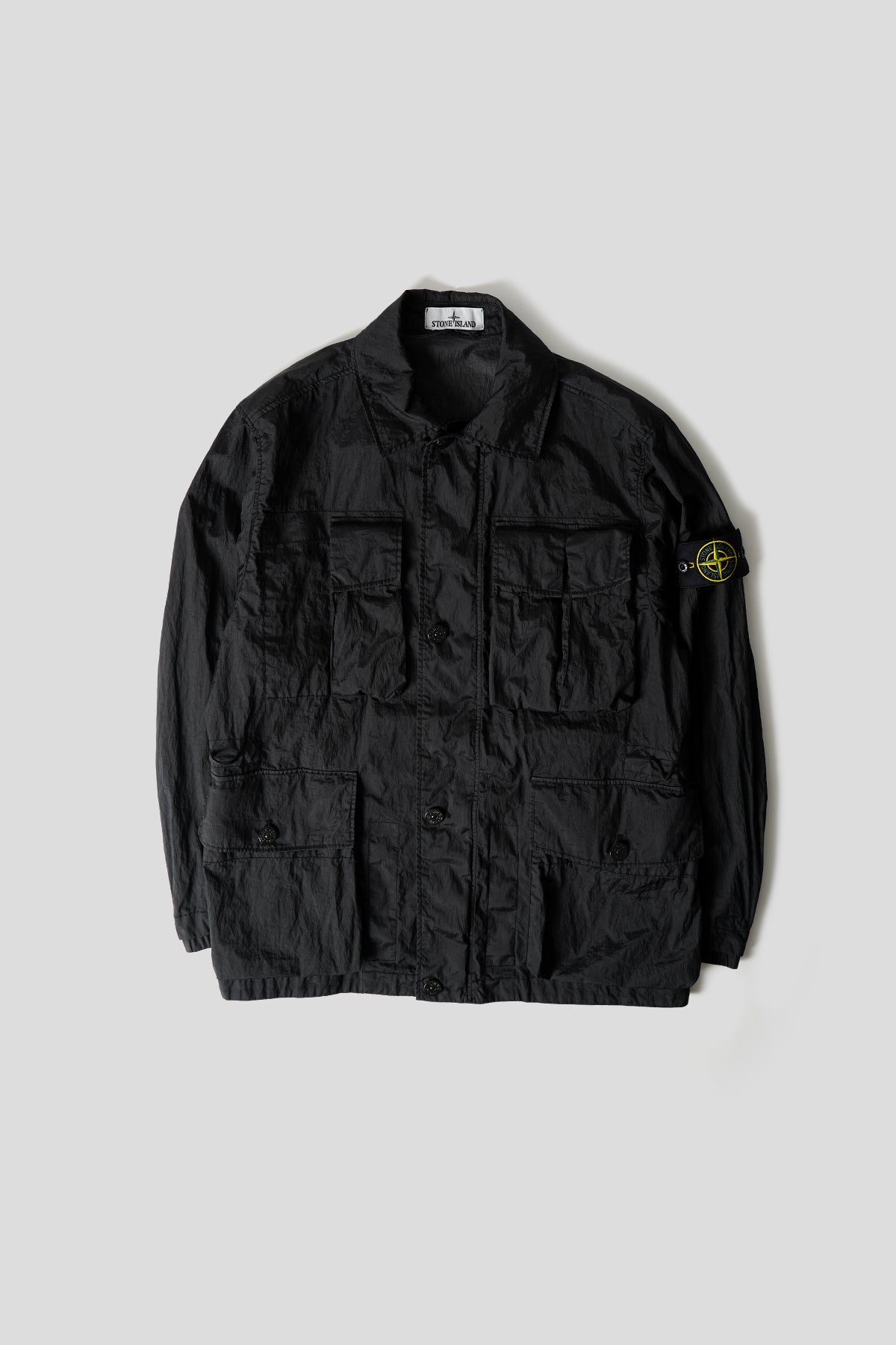 Stone Island WATRO-TC BLACK METAL NYLON IN ECONYL REGENERATED