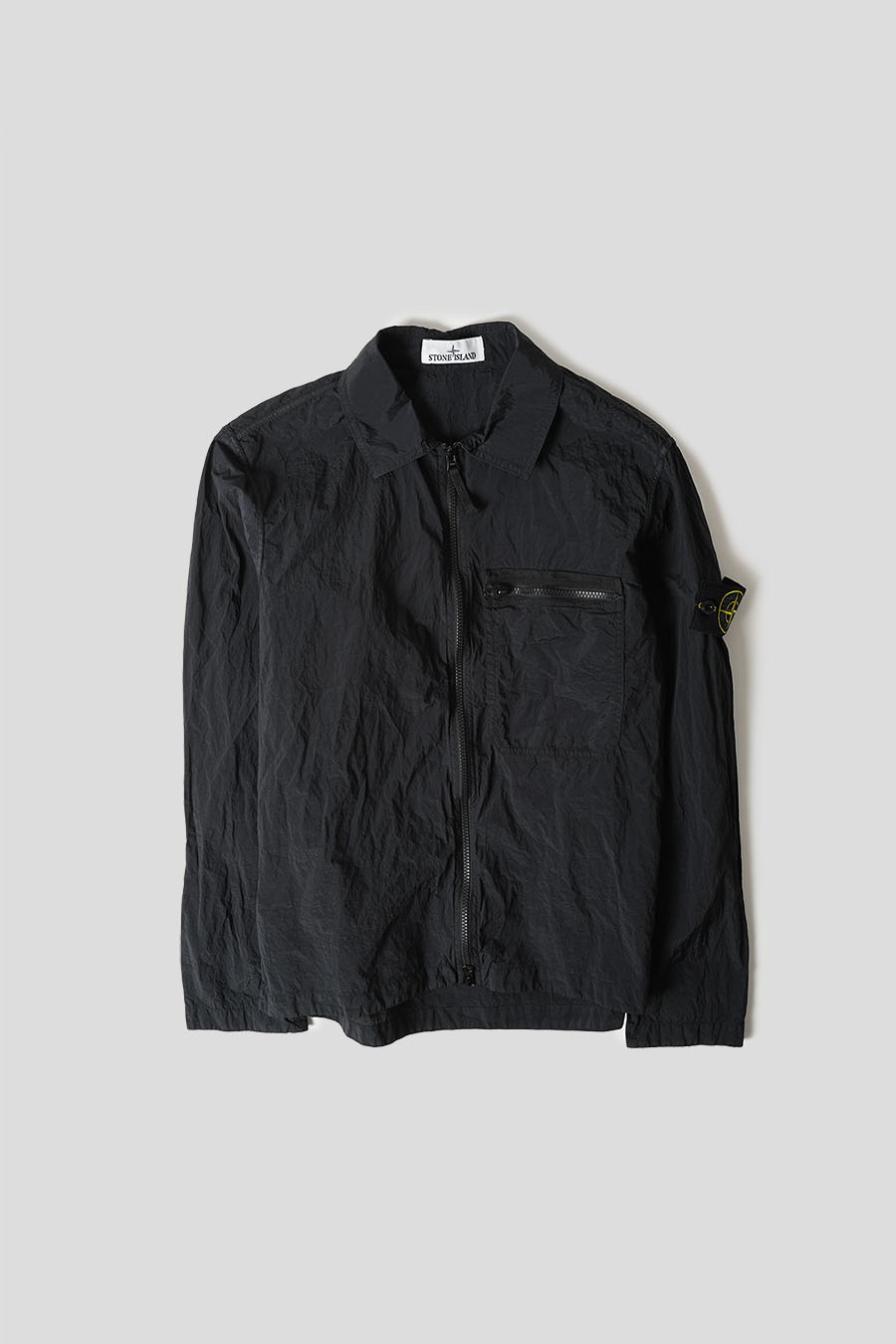 Stone island discount black nylon overshirt