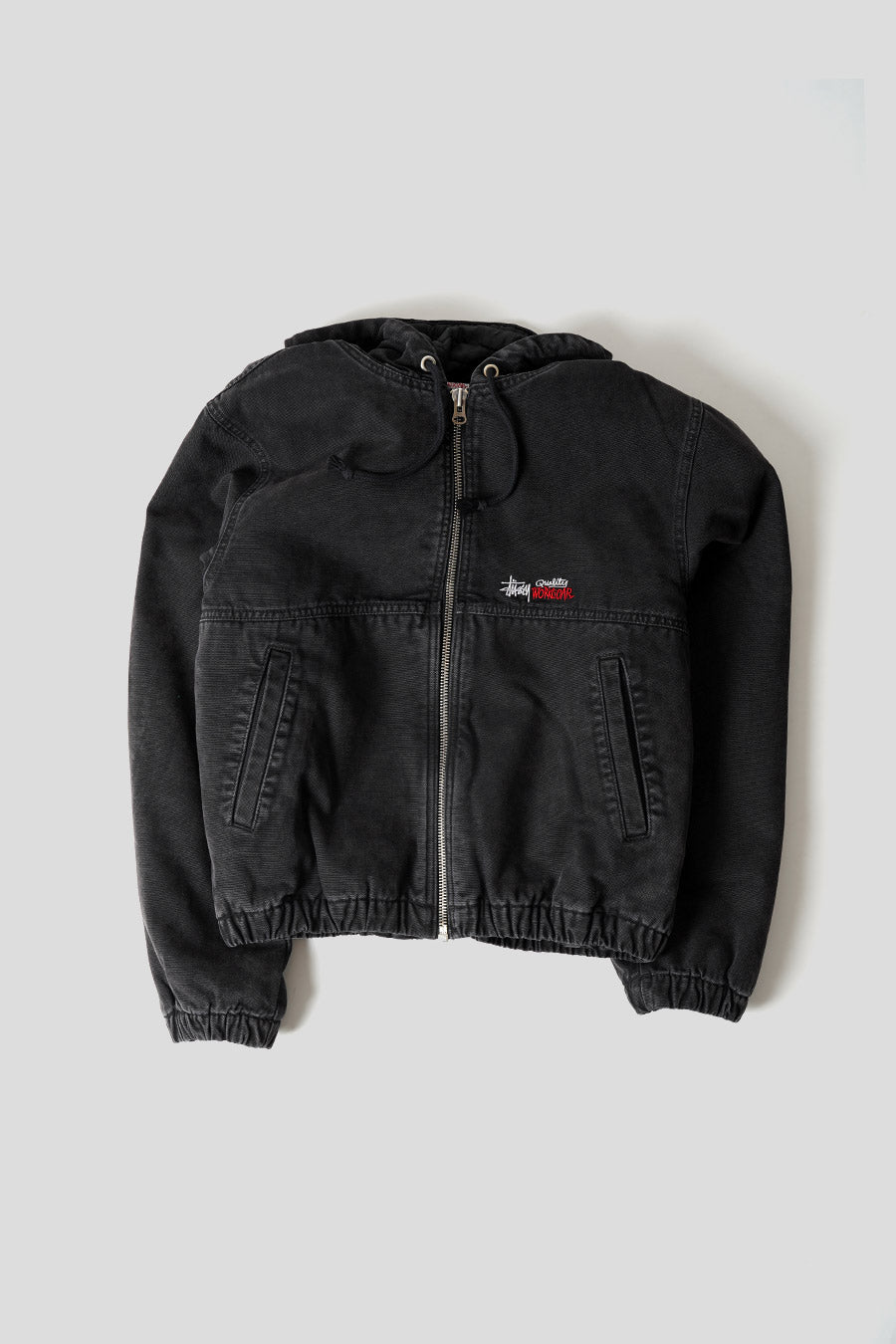 Stussy   BLACK CANVAS INSULATED WORK JACKET – LE LABO STORE