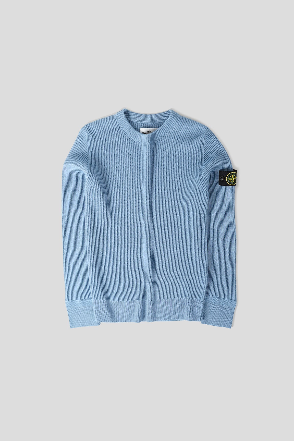 Stone island knitted jumper blue Clearance