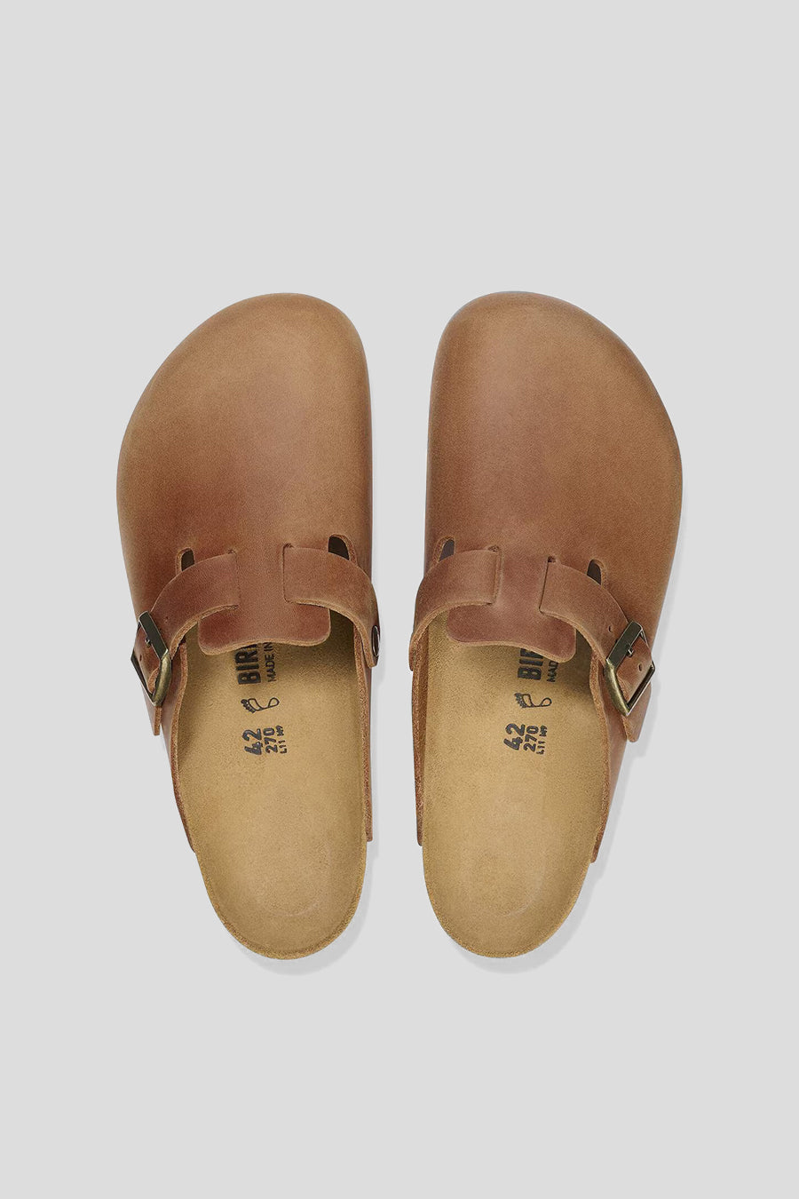 BIRKENSTOCK - SANDALE BOSTON CUIR HUILÉ COGNAC - LE LABO STORE
