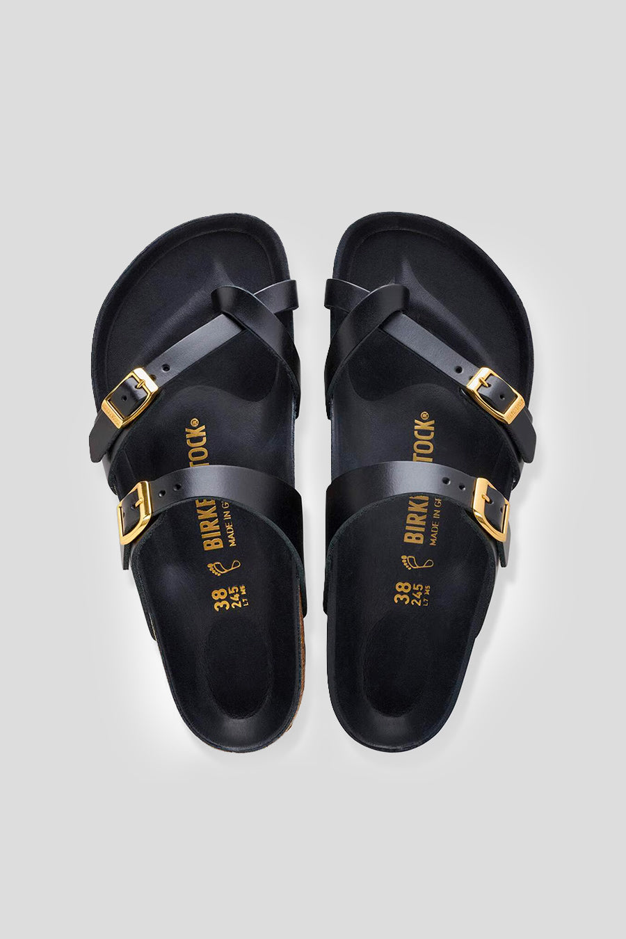 BIRKENSTOCK - BLACK NEW DRESSY LEATHER MAYARI SANDALS - LE LABO STORE