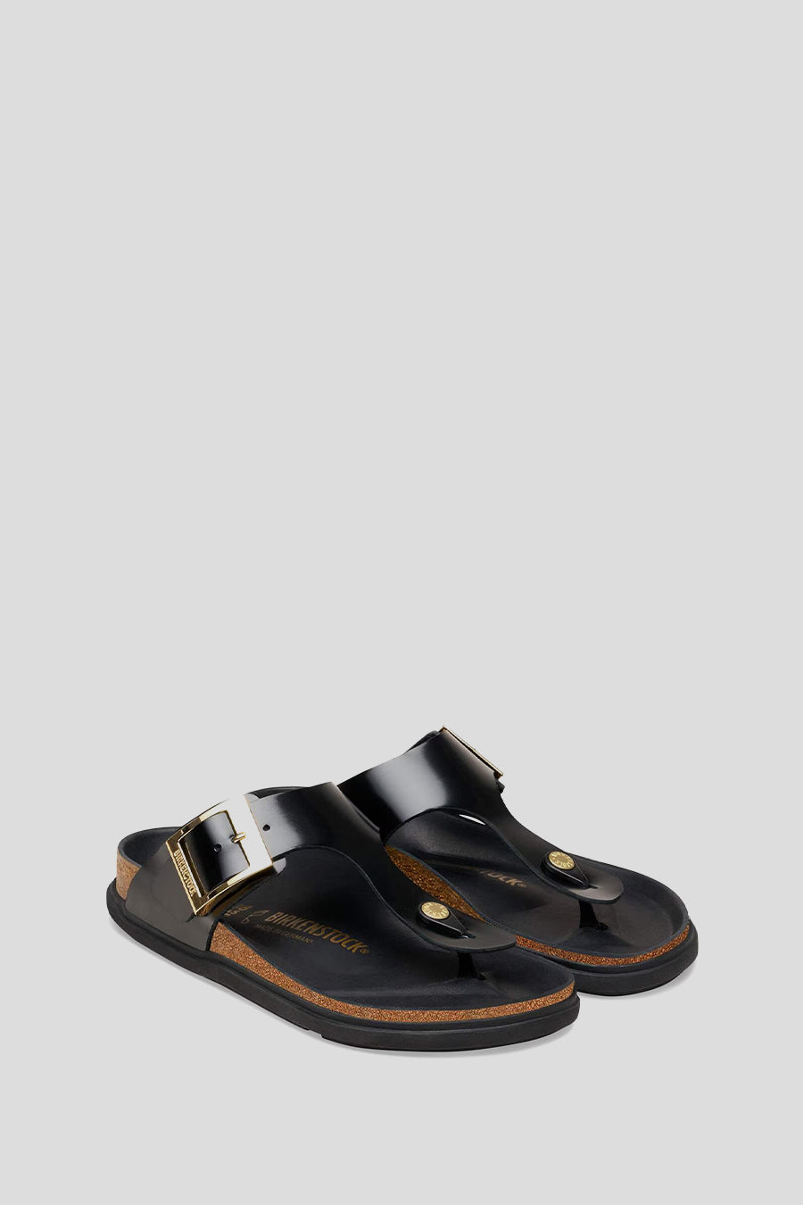 BIRKENSTOCK - SANDALES GIZEH DROPLET BUCKLE BLACK BRILLANT - LE LABO STORE