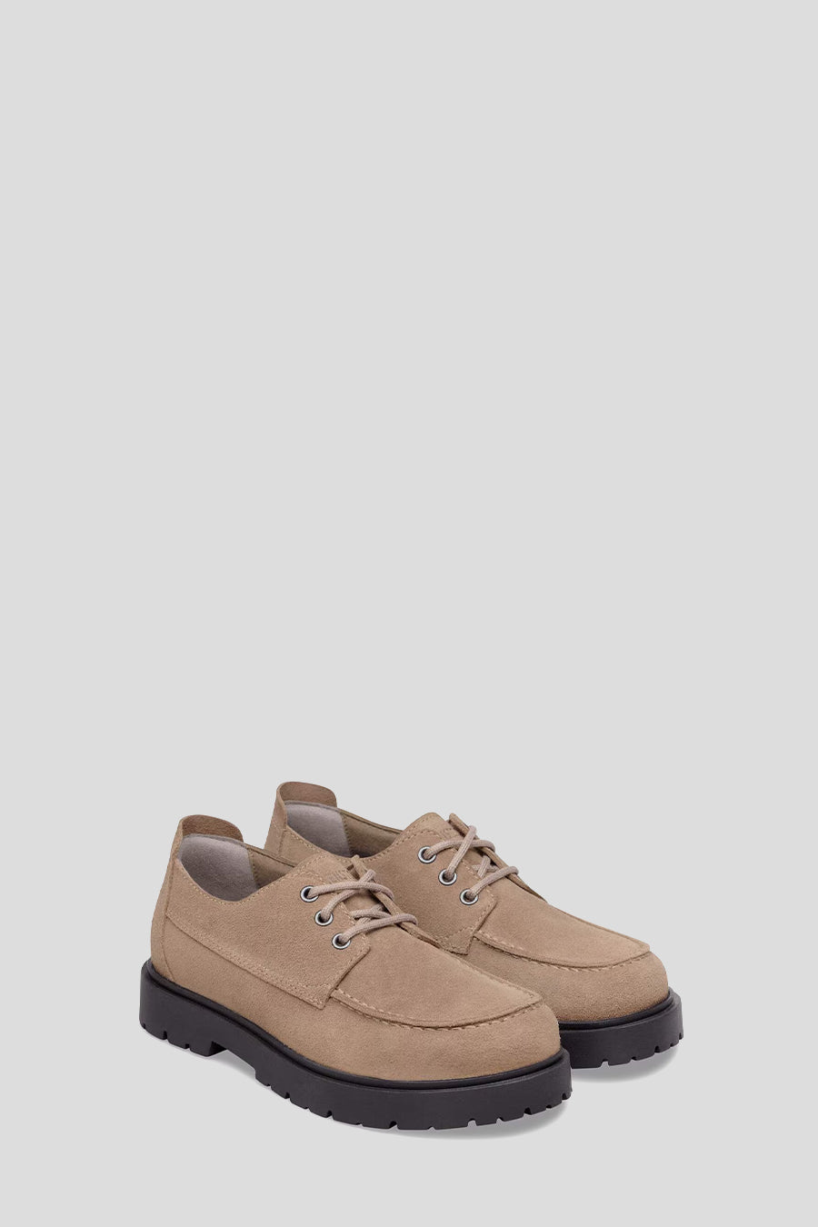BIRKENSTOCK - HIGHWOOD MOC LACE SUEDE LEATHER GRAY TAUPE - LE LABO STORE