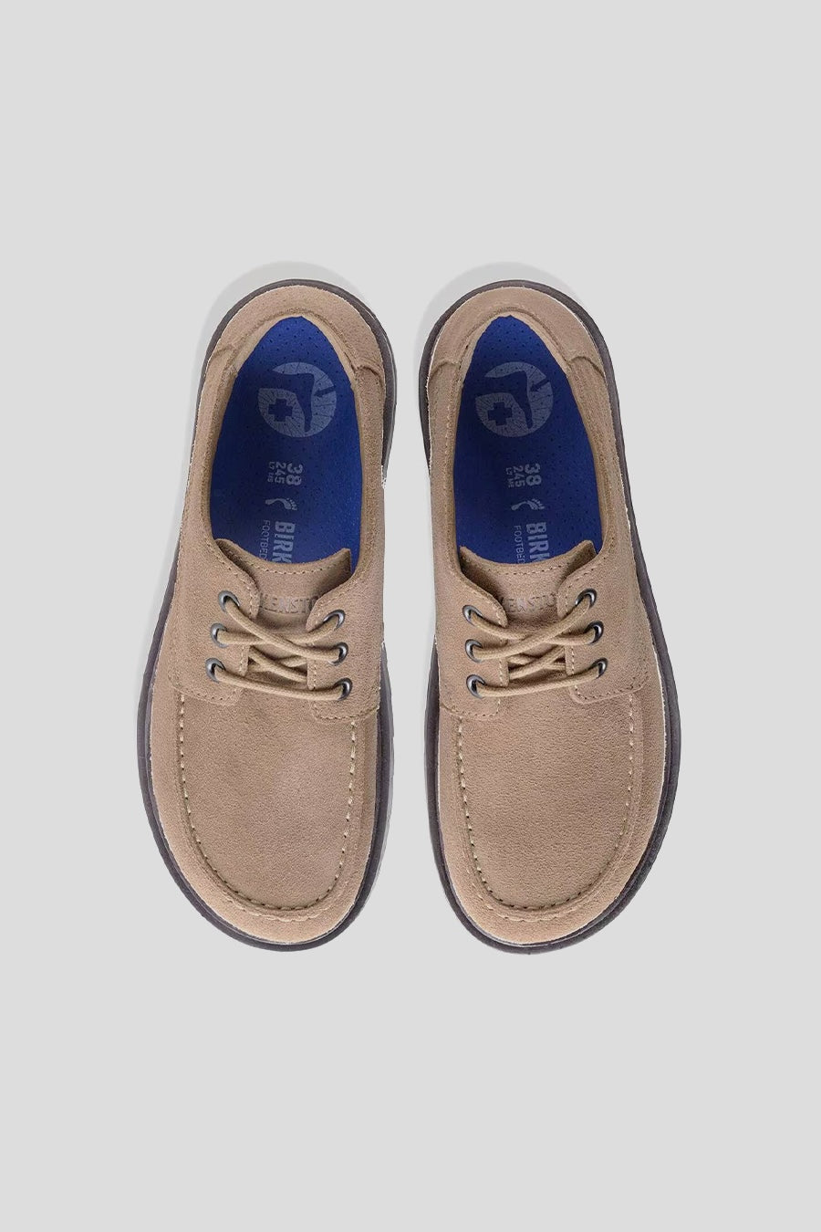 BIRKENSTOCK - HIGHWOOD MOC LACE SUEDE LEATHER GRAY TAUPE - LE LABO STORE