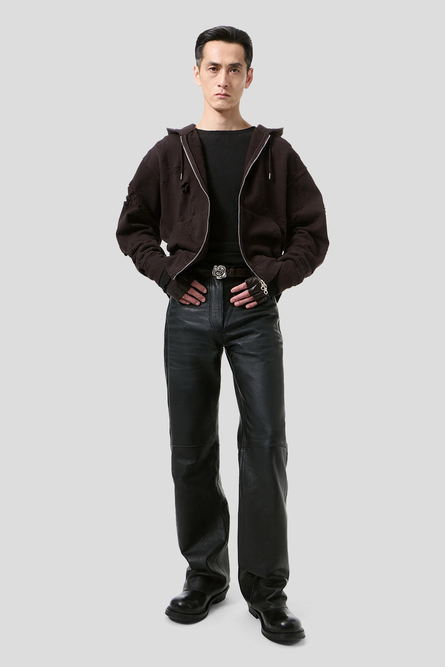 Our Legacy - HOODIE ZIP RASCAL MARRON - LE LABO STORE