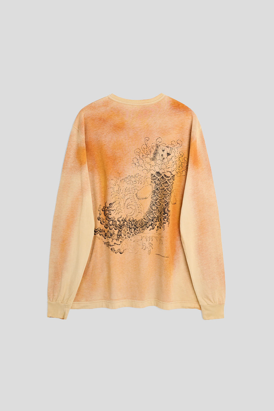 Our Legacy - T-SHIRT MANCHES LONGUES CRUISE ORANGE PÂLE - LE LABO STORE