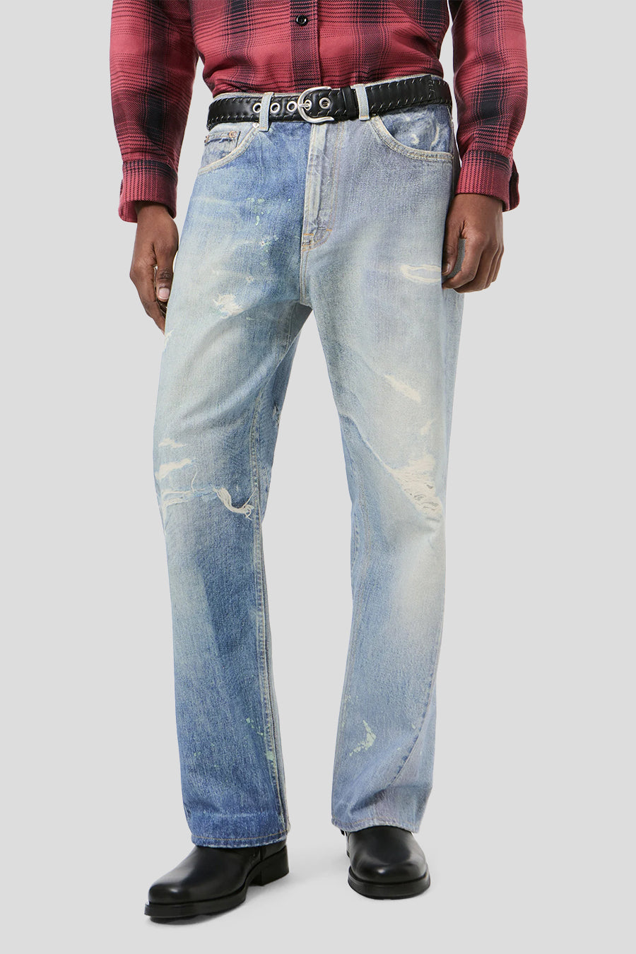 Our Legacy - THIRD CUT DIGITAL DENIM PRINT BLUE JEANS - LE LABO STORE