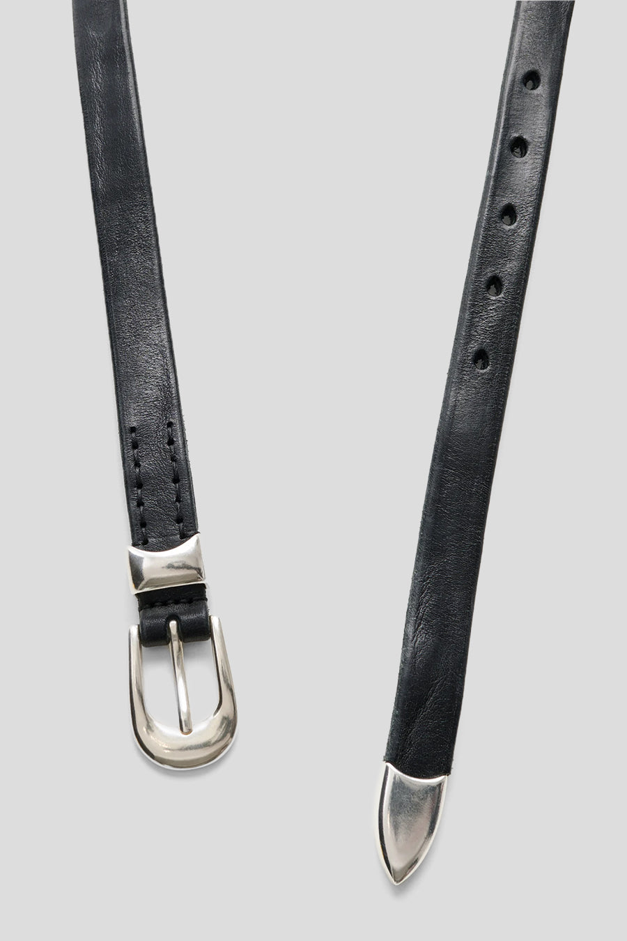 Our Legacy - CEINTURE 2 CM CUIR NOIRE - LE LABO STORE