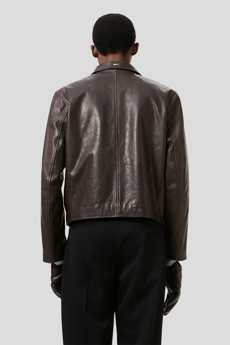 Our Legacy - BROWN MINI LEATHER JACKET - LE LABO STORE
