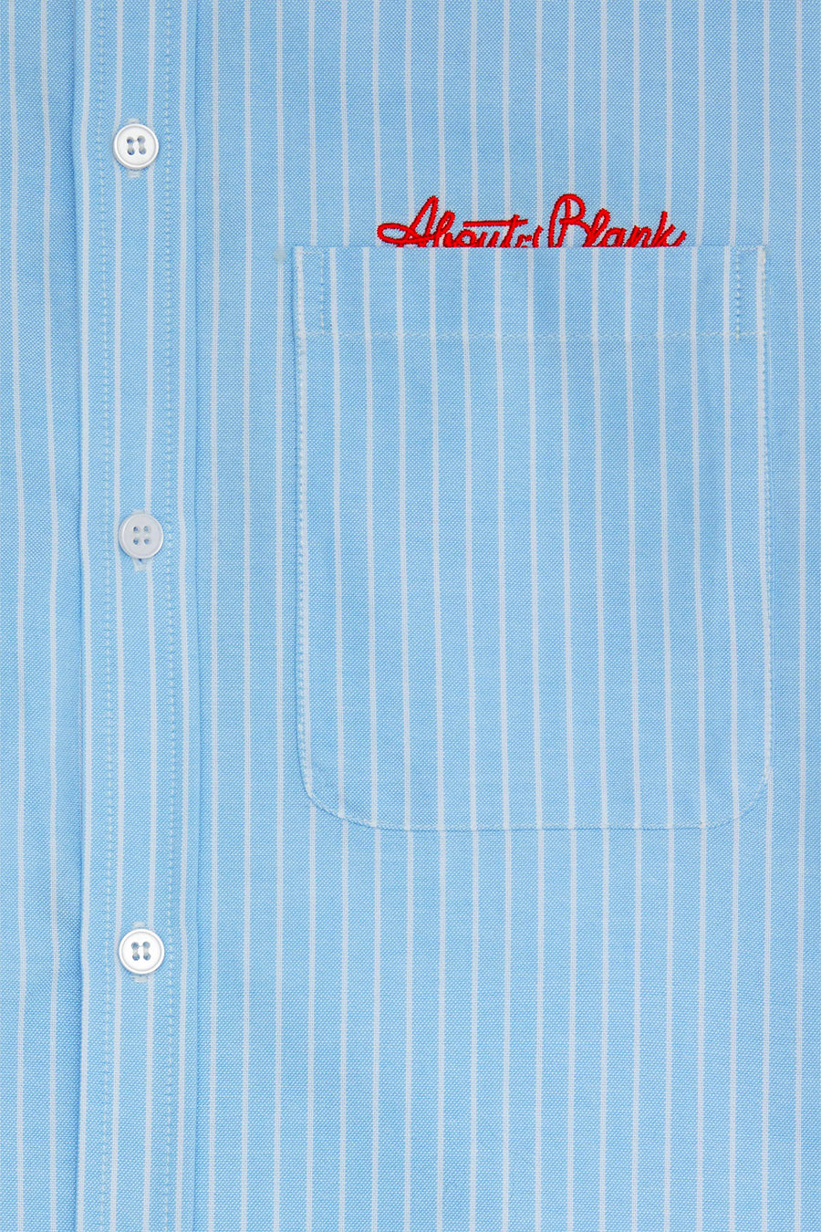 about:blank - BLUE AND WHITE OXFORD SCRIPT LOGO SHIRTS - LE LABO STORE