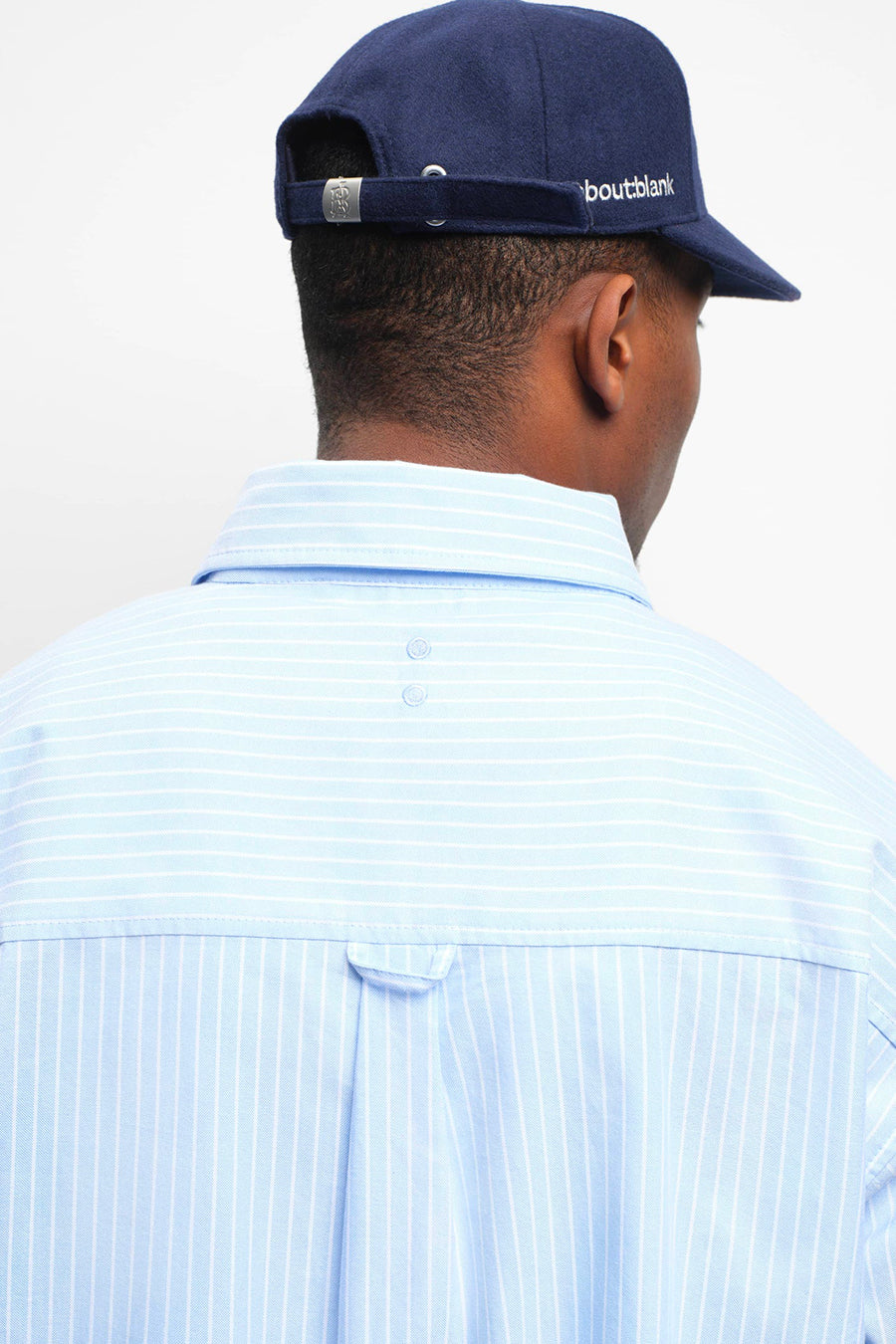 about:blank - BLUE AND WHITE OXFORD SCRIPT LOGO SHIRTS - LE LABO STORE