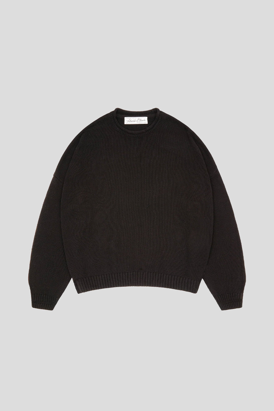 about:blank - CREWNECK LOOSE KNIT ROLLED NOIR - LE LABO STORE
