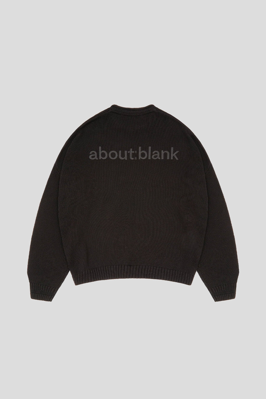 about:blank - CREWNECK LOOSE KNIT ROLLED NOIR - LE LABO STORE