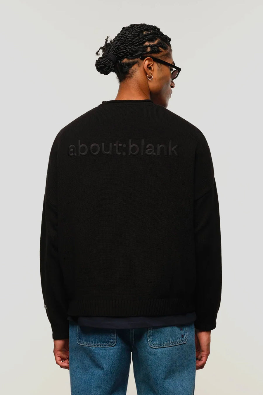 about:blank - CREWNECK LOOSE KNIT ROLLED NOIR - LE LABO STORE