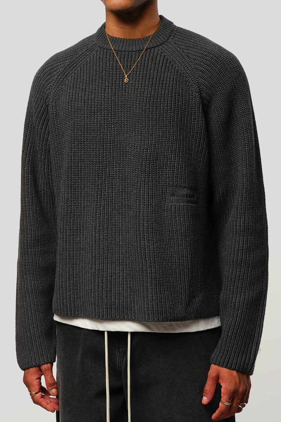 about:blank - CREWNECK RIB MOCK NECK CHARBON - LE LABO STORE