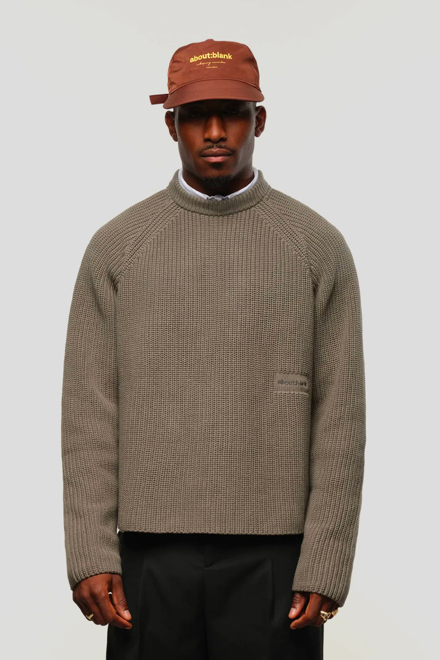 about:blank - CREWNECK RIB MOCK NECK SAGE - LE LABO STORE