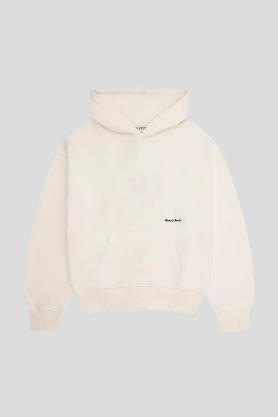about:blank - HOODIE BOX ÉCRU ET BLACK - LE LABO STORE