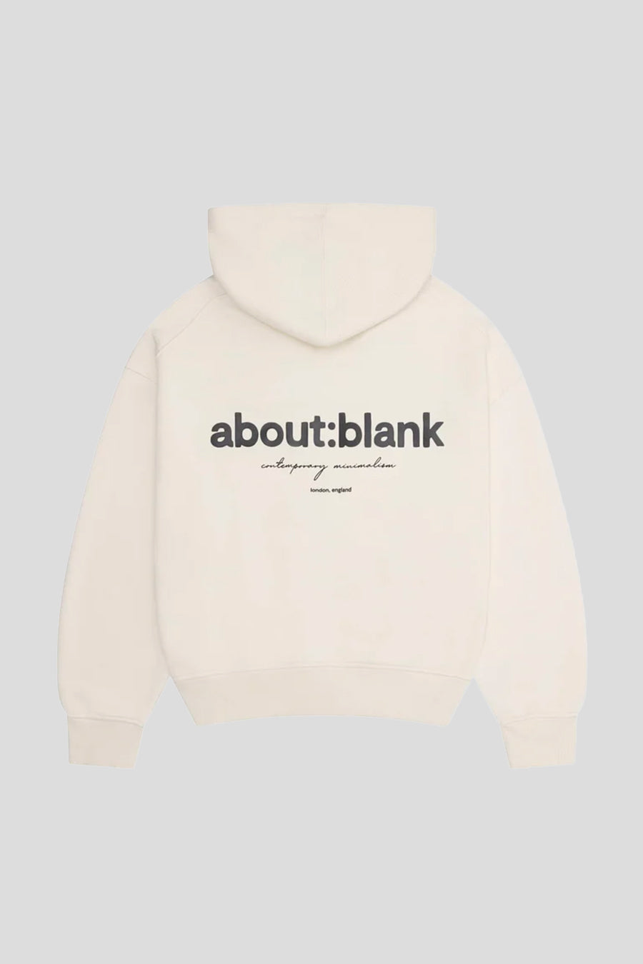 about:blank - HOODIE BOX ÉCRU ET BLACK - LE LABO STORE