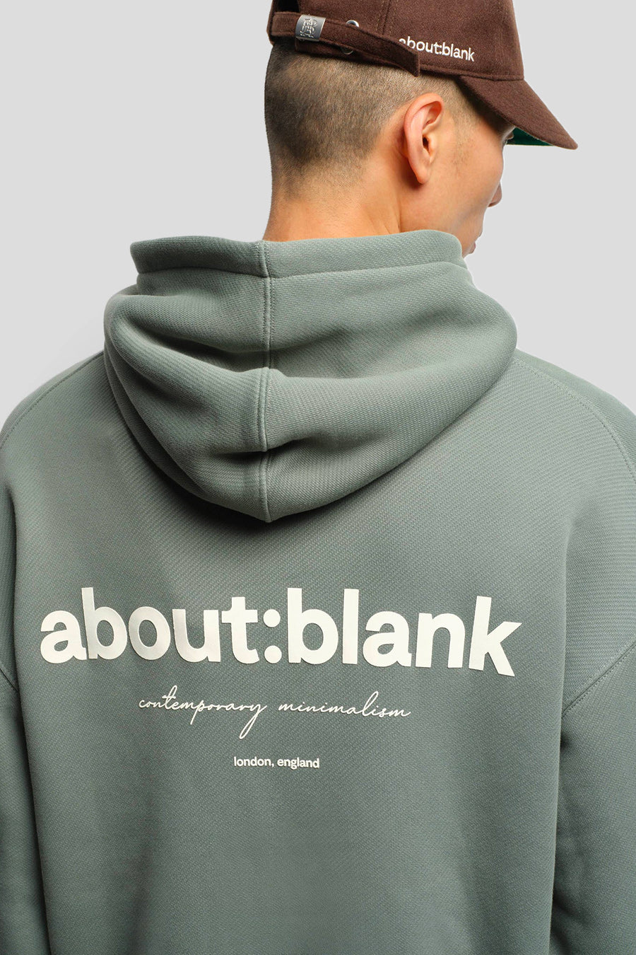 about:blank - HOODIE BOX SAGE ET ÉCRU - LE LABO STORE
