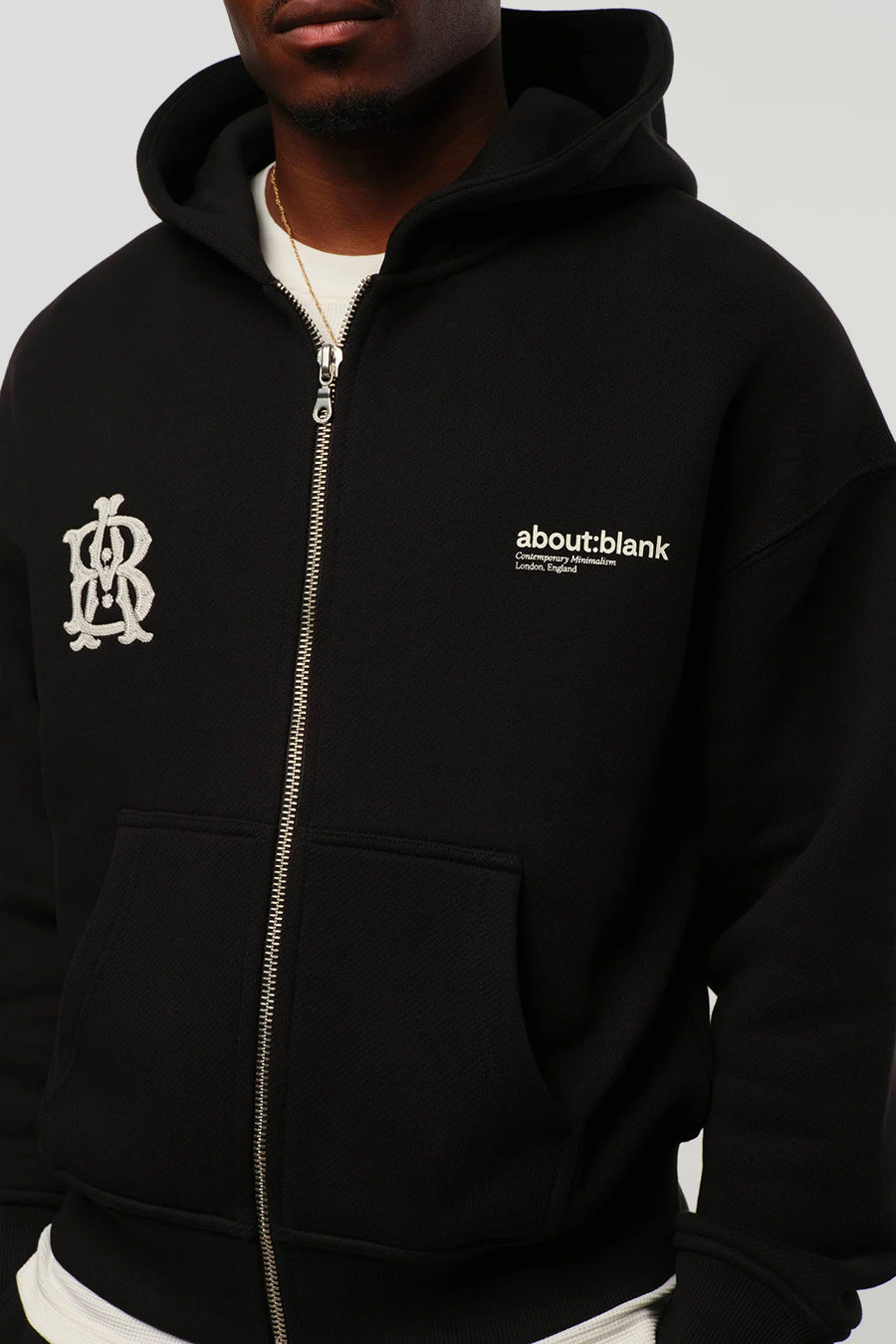 about:blank - HOODIE ZIP DUAL LOGO NOIR - LE LABO STORE