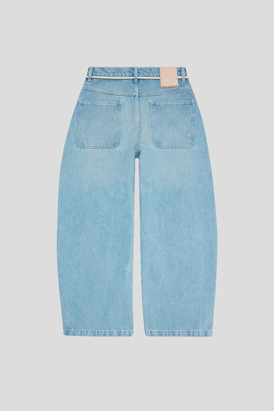 about:blank - JEANS DENIM À JAMBES LARGES BLEU CLAIR - LE LABO STORE