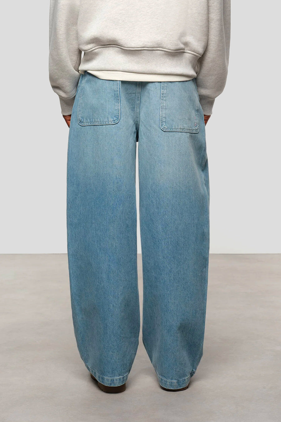 about:blank - LIGHT WASH BLUE WIDE LEG DENIM - LE LABO STORE