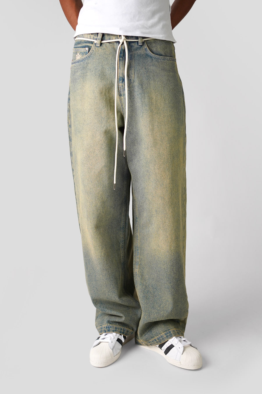 about:blank - JEAN WIDE LEG DENIM BLEU DÉLAVÉ - LE LABO STORE