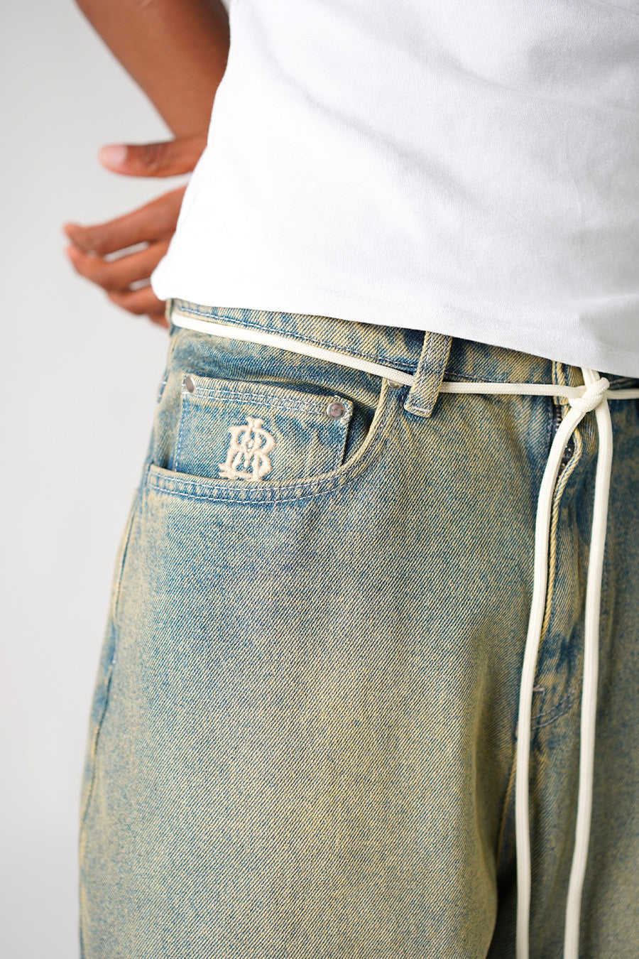 about:blank - JEAN WIDE LEG DENIM BLEU DÉLAVÉ - LE LABO STORE