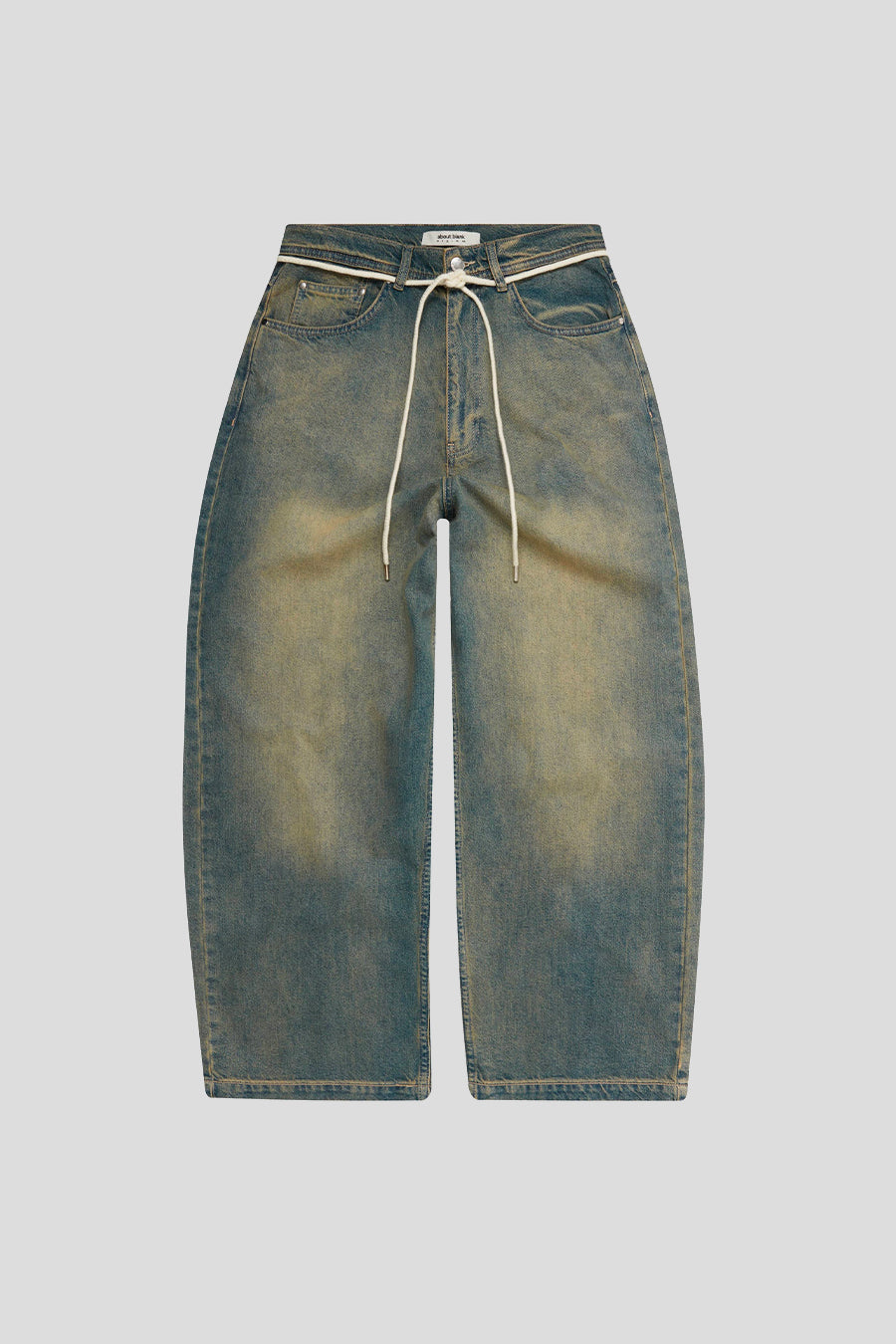 about:blank - JEAN WIDE LEG DIRTY WASH BLUE - LE LABO STORE