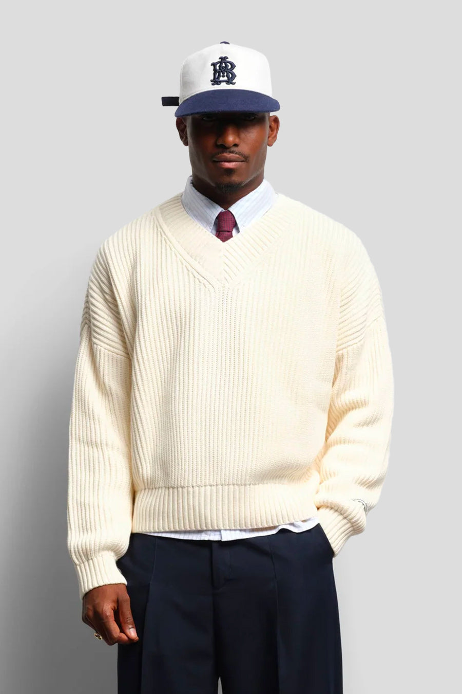 about:blank - PULL COL V ÉCRU - LE LABO STORE