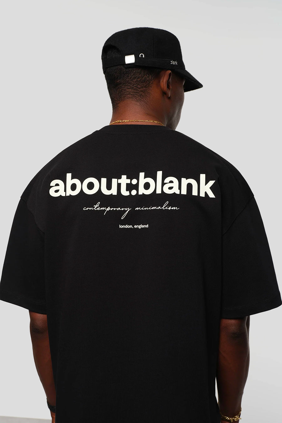 about:blank - T-SHIRT BOX NOIR ET ÉCRU - LE LABO STORE