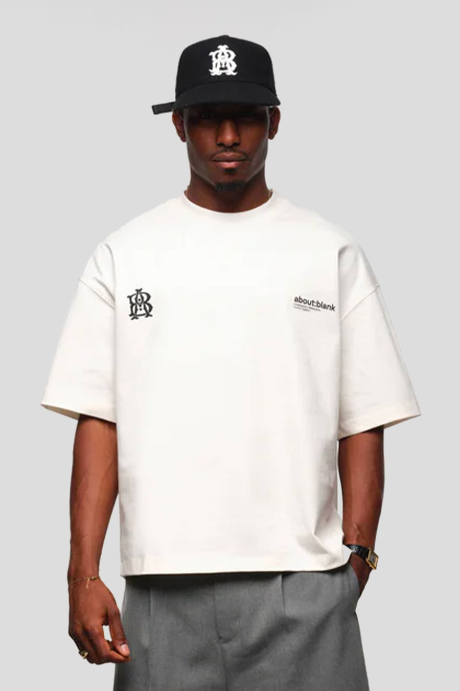 about:blank - OAT AND BLACK DUAL LOGO T-SHIRT - LE LABO STORE