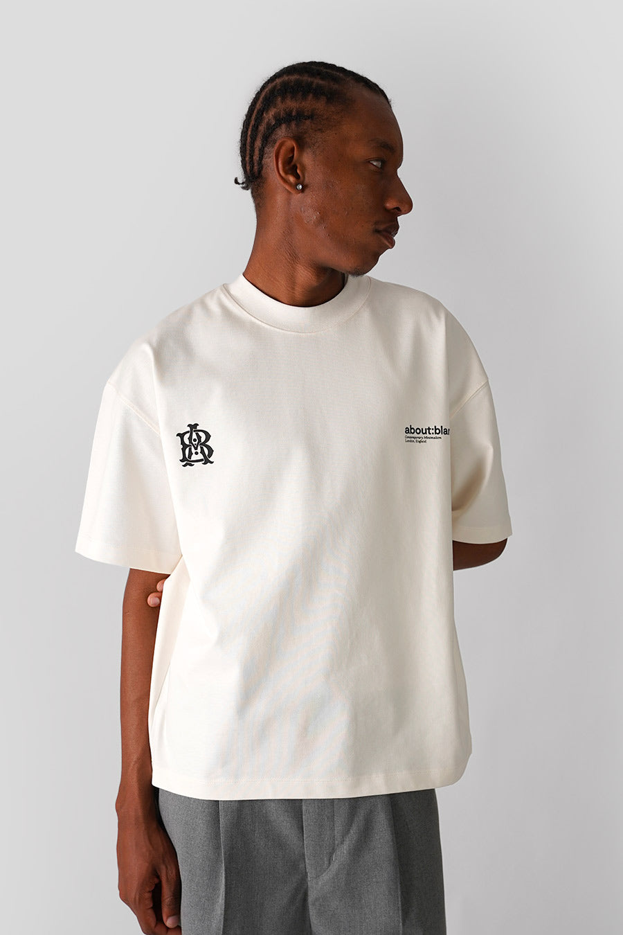 about:blank - T-SHIRT DUAL LOGO ÉCRU - LE LABO STORE